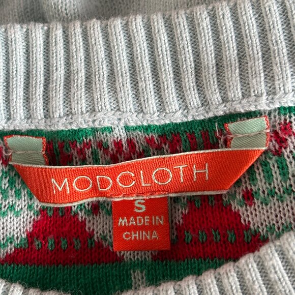 Modcloth Lightweight Strawberry Cardigan in Light Blue - Picture 4 of 7